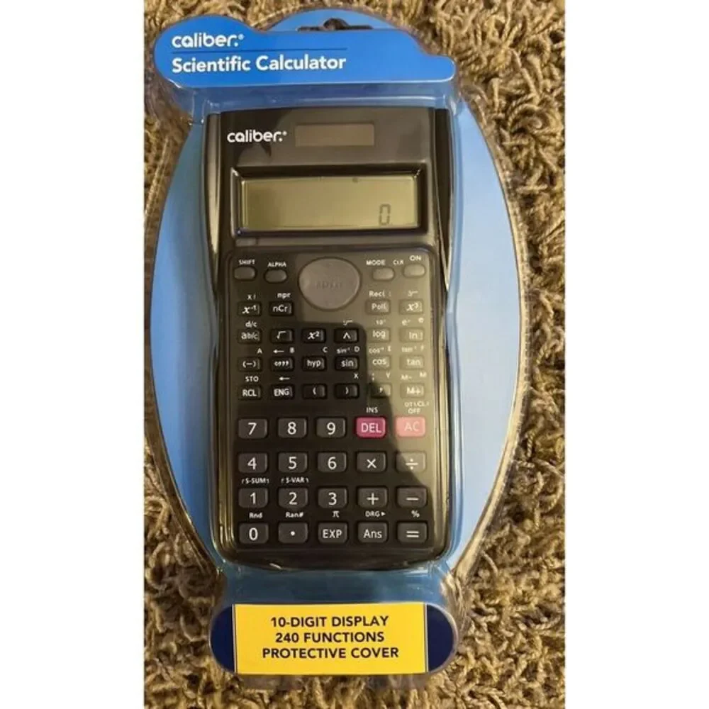 Caliber Scientific‎ Calculator - 240 Functions - w/Cover - New